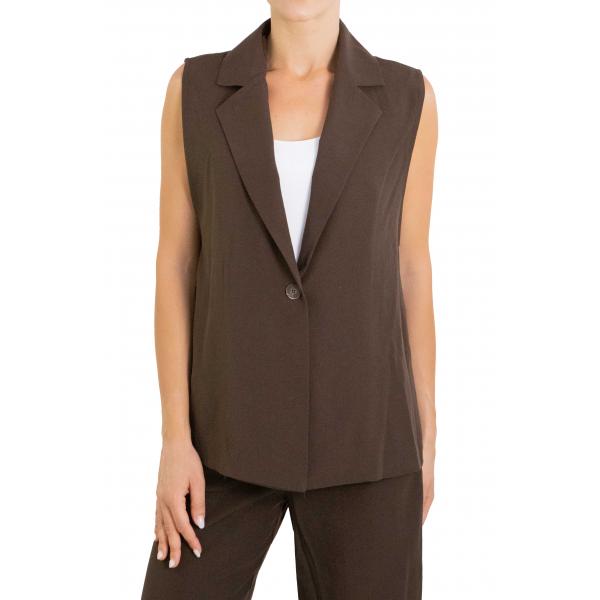 Gilet con bottone in viscosa Options